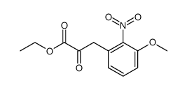 ethyl (3-methoxy-2-nitrophenyl)pyruvate Structure