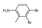 3,4-二溴-2-甲基苯胺结构式