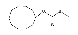 dithiocarbonic acid O-cyclodecyl ester-S-methyl ester Structure