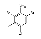 4-Chloro-2,6-dibromo-3-methylaniline structure