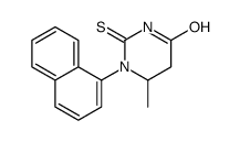 6-methyl-1-naphthalen-1-yl-2-sulfanylidene-1,3-diazinan-4-one Structure