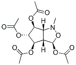 1H-Cyclopentcisoxazole-3,4,5,6-tetrol, hexahydro-1-methyl-, tetraacetate (ester), 3R-(3.alpha.,3a.alpha.,4.alpha.,5.beta.,6.alpha.,6a.alpha.)-结构式