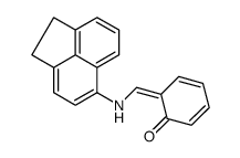 6-[(1,2-dihydroacenaphthylen-5-ylamino)methylidene]cyclohexa-2,4-dien-1-one结构式