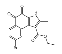 1-ethoxycarbonyl-2-methyl-4,5-dioxo-4,5-dihydro-8-bromo-3H-benzindole Structure