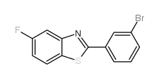 2-(3-bromophenyl)-5-fluorobenzo[d]thiazole structure