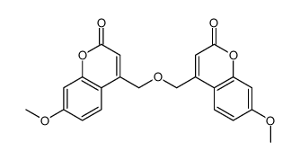 7-methoxy-4-[(7-methoxy-2-oxochromen-4-yl)methoxymethyl]chromen-2-one Structure