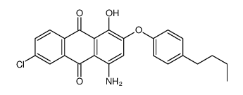 4-amino-2-(4-butylphenoxy)-6-chloro-1-hydroxyanthracene-9,10-dione Structure