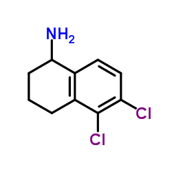 5,6-Dichloro-1,2,3,4-tetrahydro-1-naphthalenamine Structure