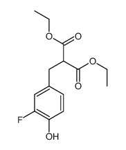 diethyl 2-[(3-fluoro-4-hydroxyphenyl)methyl]propanedioate Structure