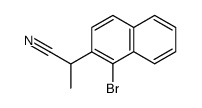 α-(1-bromo-2-naphthyl)-propionitrile Structure