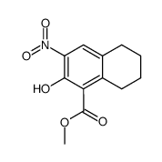 methyl 2-hydroxy-3-nitro-5,6,7,8-tetrahydro-1-naphthoate结构式