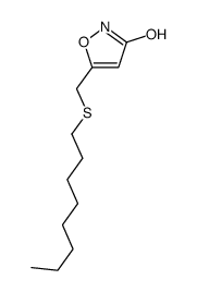 5-(octylsulfanylmethyl)-1,2-oxazol-3-one Structure