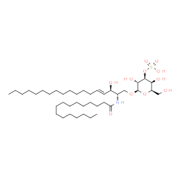 C16 3'-sulfo Galactosylceramide (d18:1/16:0)结构式