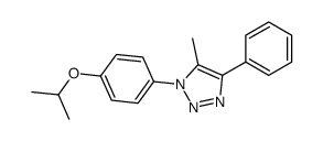 5-methyl-4-phenyl-1-(4-propan-2-yloxyphenyl)triazole结构式