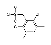 trichloro-[(2,6-dichloro-3,5-dimethylphenyl)methyl]silane结构式