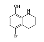 5-bromo-1,2,3,4-tetrahydroquinolin-8-ol结构式