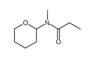 Propionamide,N-methyl-N-(tetrahydropyran-2-yl)- (7CI) structure