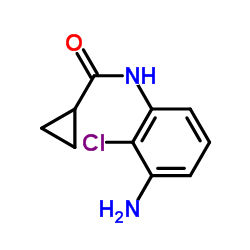 N-(3-Amino-2-chlorophenyl)cyclopropanecarboxamide结构式