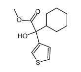 (+/-)-(thienyl-3)-2 cyclohexyl-2 hydroxy-2 acetate de methyle结构式