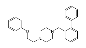 1-(2-phenoxyethyl)-4-[(2-phenylphenyl)methyl]piperazine Structure