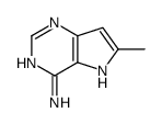 5H-Pyrrolo[3,2-d]pyrimidine, 4-amino-6-methyl- (7CI) structure