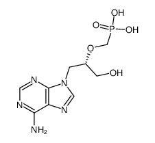 9-[(S)-3-羟基-2-(膦酰甲氧基)丙基]腺嘌呤图片