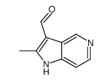 2-甲基-1H-吡咯并[3,2-c]吡啶-3-羧醛结构式