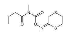 [(E)-1,4-dithian-2-ylideneamino] N-butanoyl-N-methylcarbamate Structure