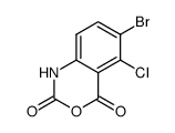 5-bromo-6-chloro-isatoic anhydride structure