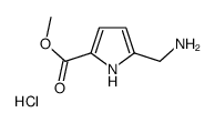 Methyl 5-(aminomethyl)-1H-pyrrole-2-carboxylate hydrochloride (1: 1)结构式