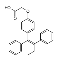 2-[4-[(Z)-1,2-diphenylbut-1-enyl]phenoxy]acetic acid结构式