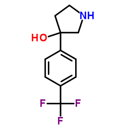 3-[4-(Trifluoromethyl)phenyl]-3-pyrrolidinol structure