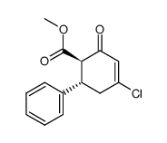 (1R,6S)-4-Chloro-2-oxo-6-phenyl-cyclohex-3-enecarboxylic acid methyl ester Structure