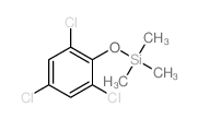 trimethyl-(2,4,6-trichlorophenoxy)silane结构式