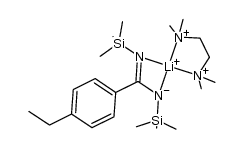 [4-Et(C6H4)C(NSiMe3)2]Li(TMEDA) Structure