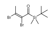 (Z)-1-(tert-butyldimethylsilyl)-2,3-dibromobut-2-en-1-one Structure