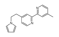 2-(4-methylpyridin-2-yl)-4-(2-pyrrol-1-ylethyl)pyridine结构式