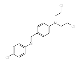 Benzenamine,N,N-bis(2-chloroethyl)-4-[[(4-chlorophenyl)imino]methyl]- picture