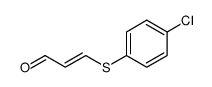 3-(4-chlorophenyl)sulfanylprop-2-enal Structure