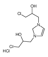 1-chloro-3-[3-(3-chloro-2-hydroxypropyl)-1,2-dihydroimidazol-1-ium-1-yl]propan-2-ol,chloride结构式