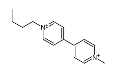 1-butyl-4-(1-methylpyridin-1-ium-4-yl)pyridin-1-ium结构式