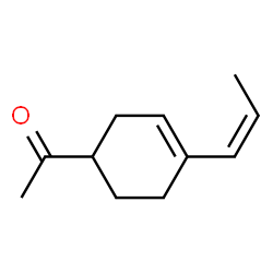 Ethanone, 1-[4-(1-propenyl)-3-cyclohexen-1-yl]-, (Z)- (9CI) Structure