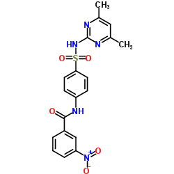 N-{4-[(4,6-Dimethyl-2-pyrimidinyl)sulfamoyl]phenyl}-3-nitrobenzamide结构式