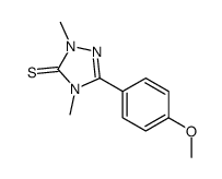 5-(4-methoxyphenyl)-2,4-dimethyl-1,2,4-triazole-3-thione Structure