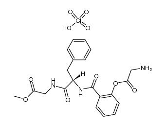 N-[N-(2-glycyloxy-benzoyl)-L-phenylalanyl]-glycine methyl ester, perchlorate结构式