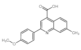 2-(4-methoxyphenyl)-7-methylquinoline-4-carboxylic acid structure