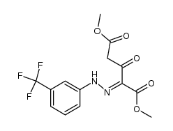 DIMETHYL 3-OXO-2-(2-[3-(TRIFLUOROMETHYL)PHENYL]HYDRAZONO)PENTANEDIOATE结构式