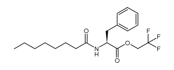 N-octanoyl-L-phenylalanine 2,2,2-trifluoroethyl ester Structure