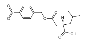 N-(4-nitro-benzyloxycarbonyl)-L-leucine结构式