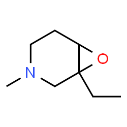 7-Oxa-3-azabicyclo[4.1.0]heptane,1-ethyl-3-methyl- Structure